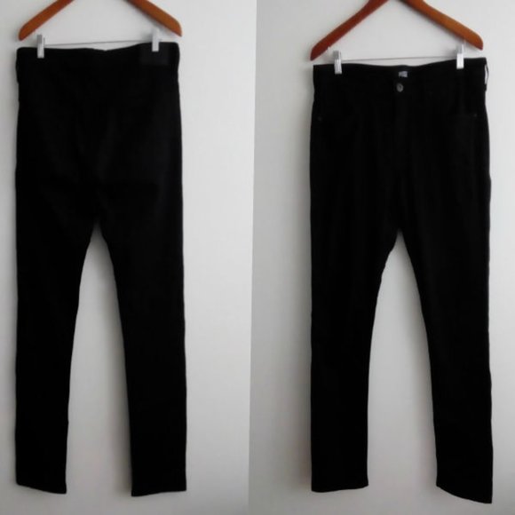 PAIGE Lennox Slim Straight Leg Jeans Black Shadow sz 33  Inseam 32 - Picture 4 of 11